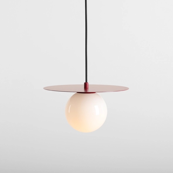 Pendul Loop 28 cm 1xE14 - Roșu vin - Img 2