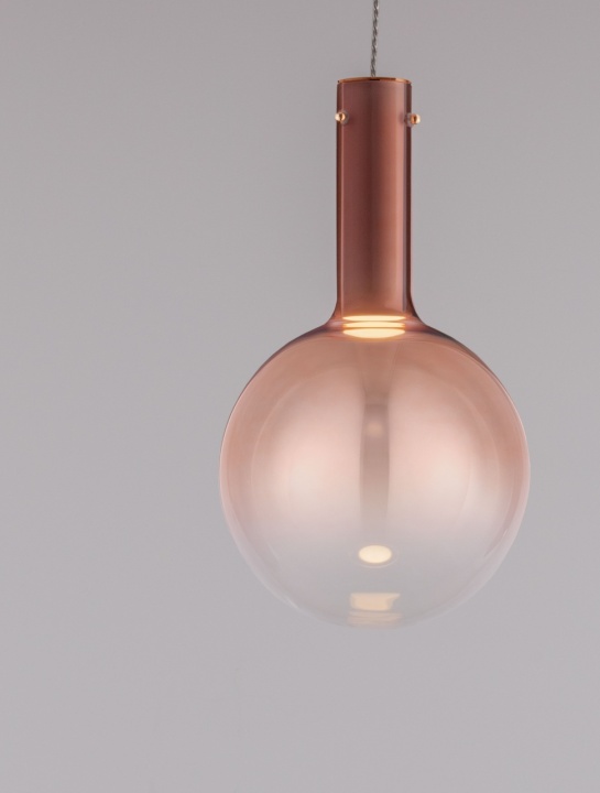 Pendul Nostos Gradient Pink / Alb / Auriu Ø25 x H 170 cm - Img 5