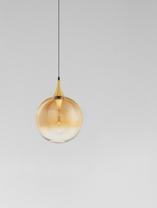Pendul Orenda Gradient Champagne, / Negru / Auriu Ø16 x H 200 cm - Img 5