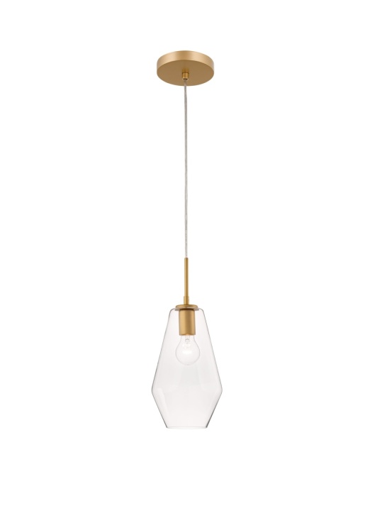 Pendul Prisma Transparent / Auriu Ø17 x H 120 cm - Img 2