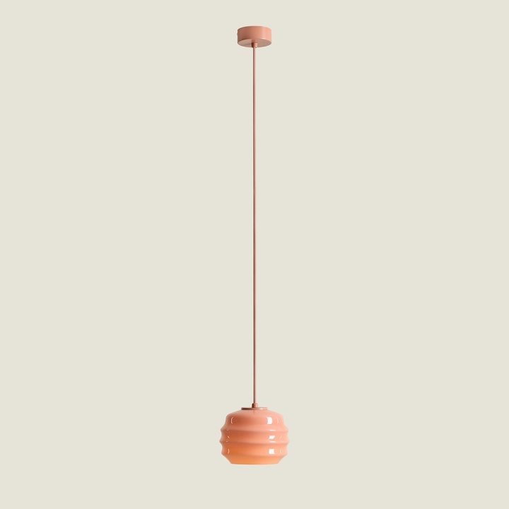 Pendul Puff Glaze 16 cm 1xE27 - Coral - Img 4