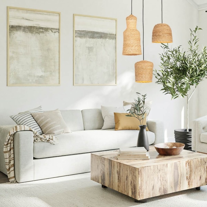 Pendul Spiga Naturale LED integrat - Negru, Natural - Img 3