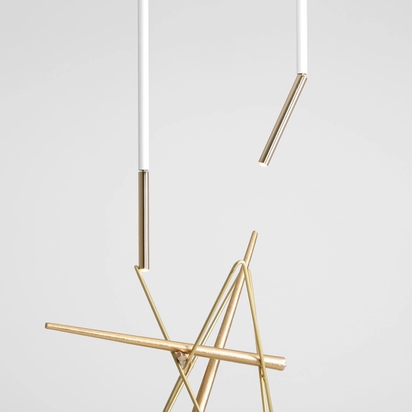 Pendul Stick înălțime 54,5 cm 1xG9 - Alb - Img 4