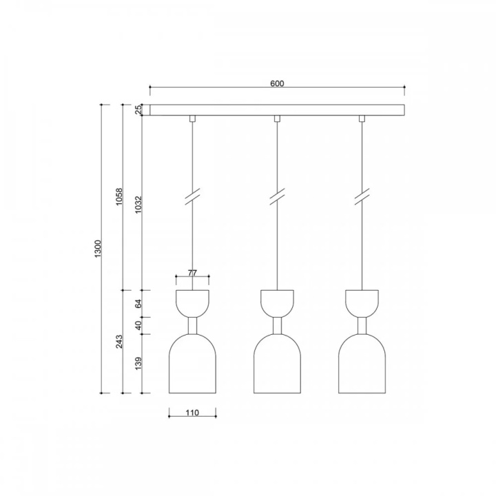 Pendul SUPURU 3L black triple, negru - Img 3