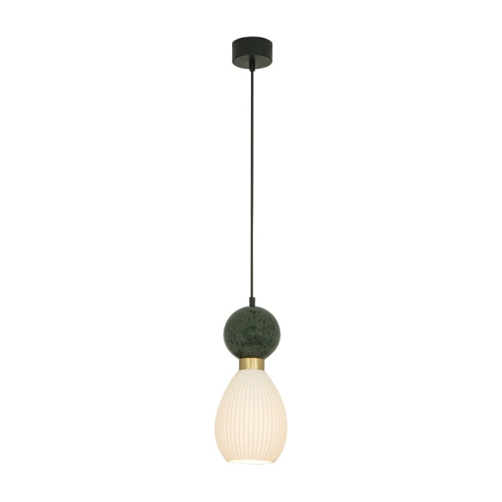 Pendul Verde Sfera 1XE14 - Negru, Alamă, Marmură - Img 2