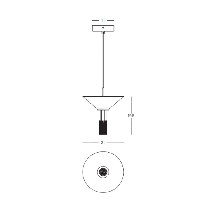 Pendul Verona 3000K - Negru mat - Img 4