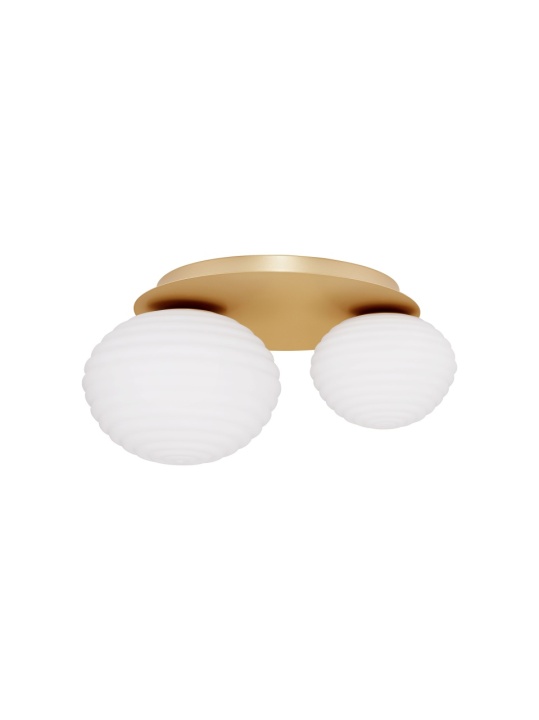 Plafoniera Allen Alb / Gold Matt 45 x 35 x 21,5 cm - Img 2