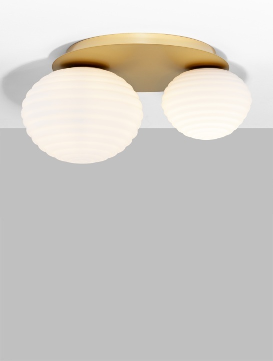 Plafoniera Allen Alb / Gold Matt 45 x 35 x 21,5 cm - Img 4