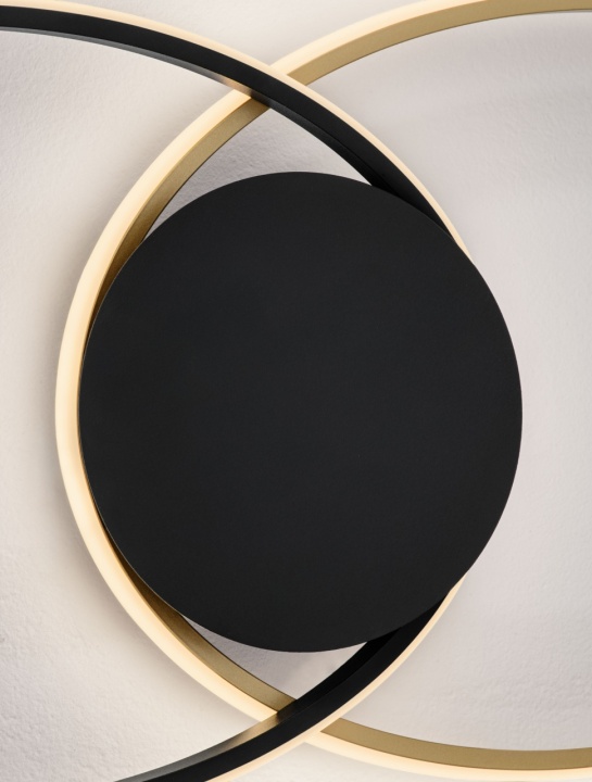 Plafoniera Aveo Negru / Auriu 69 x 6 x 32 cm - Img 5