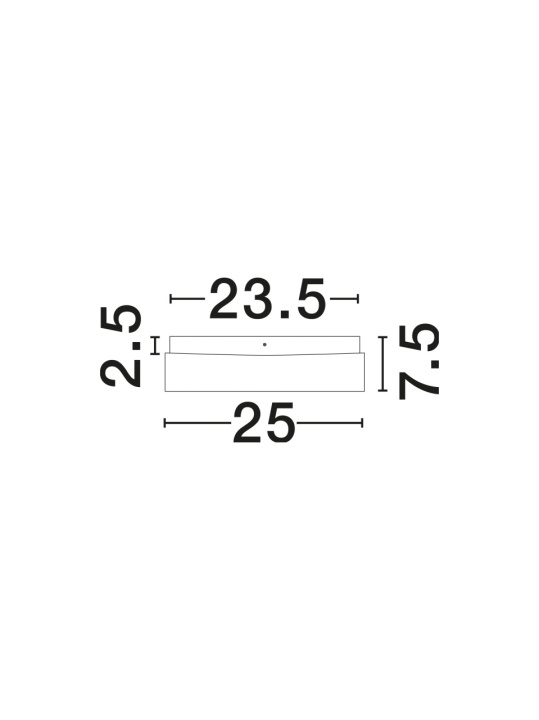 Plafoniera Cube Alb / Opal 25 x 25 x 7,5 cm - Img 3