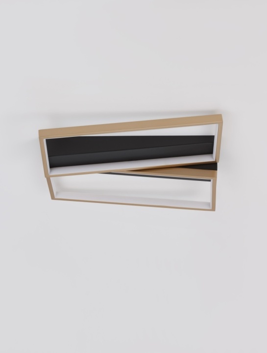 Plafoniera Elize Negru / Auriu 43,2 x 35 x 8 cm - Img 5