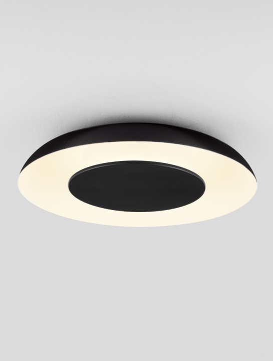 Plafoniera Epos Negru / Alb Ø40 x H 6 cm - Img 4