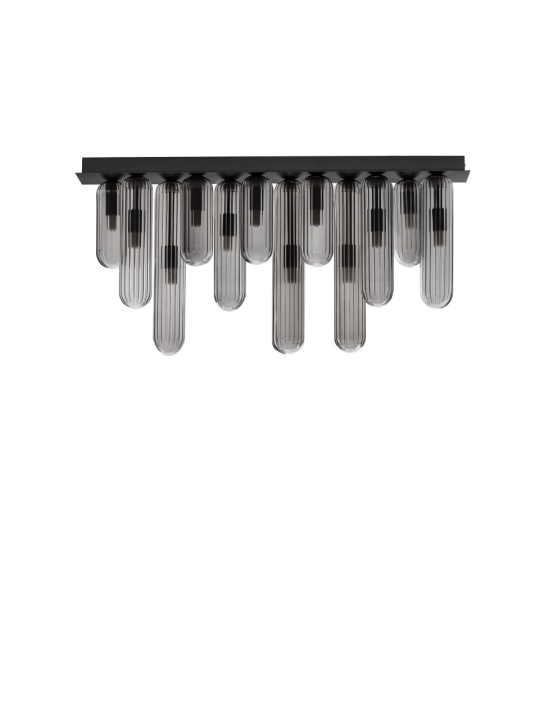 Plafoniera Gustave Gri / Negru 72 x 10 x 35,5 cm - Img 2