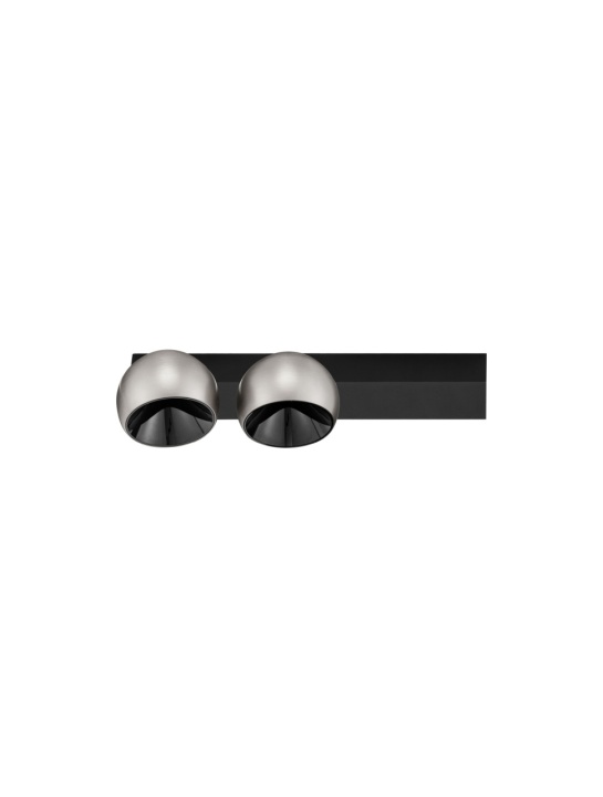 Plafoniera Lusa Nikel / Negru 36 x 10 x 14 cm - Img 2