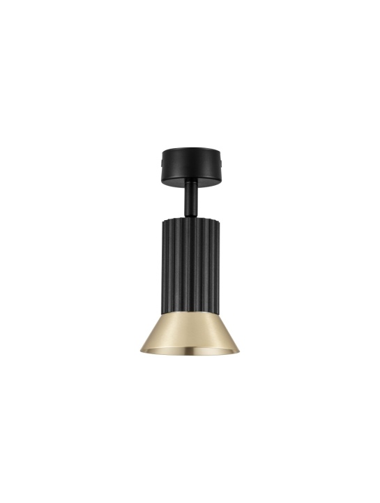 Plafoniera Luvia Auriu / Negru Ø9,5 x H 19,5 cm - Img 2