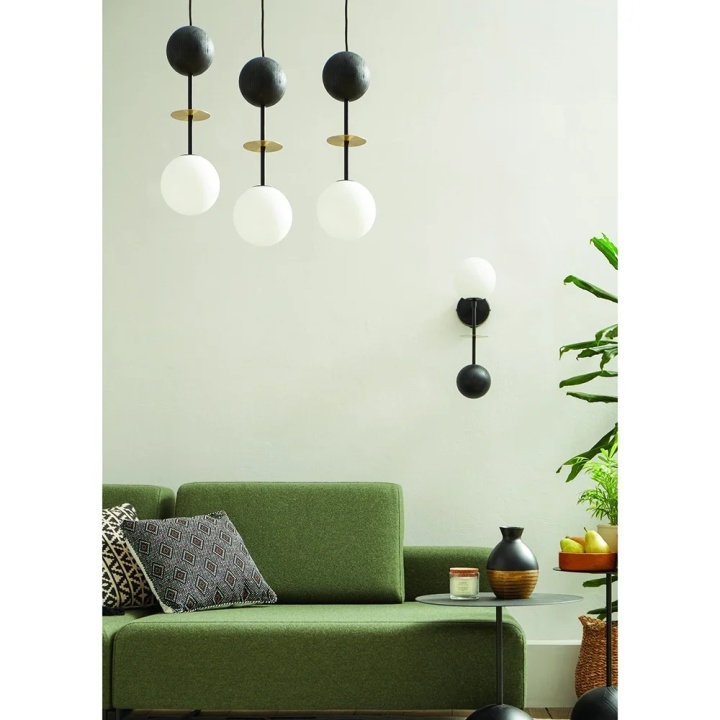 Plafonieră OIO A 3P black triple / with brass, negru / auriu - Img 2