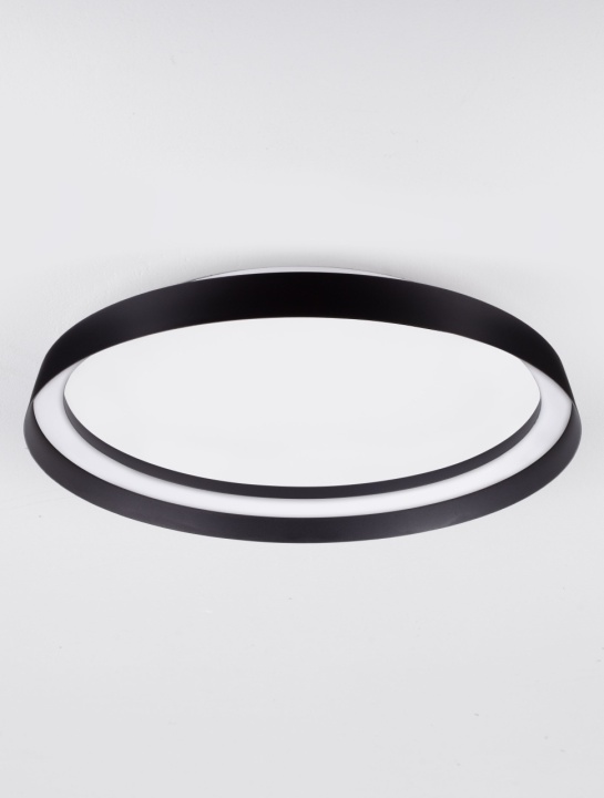 Plafoniera Ormi Negru Ø45 x H 7 cm - Img 3