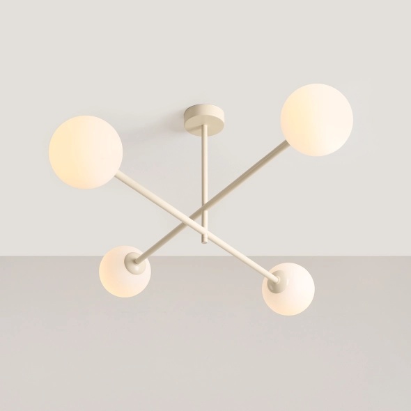 Plafoniera Pinne 4 Crem 87 cm 4xE14 - Img 2