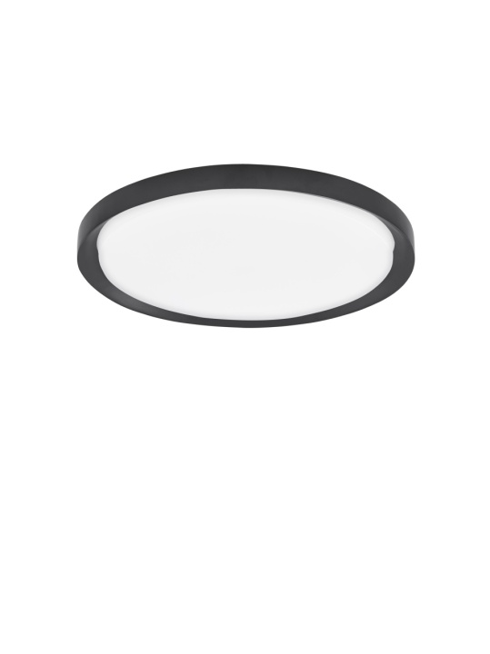 Plafoniera Troy Negru Ø46 x H 7,5 cm - Img 2