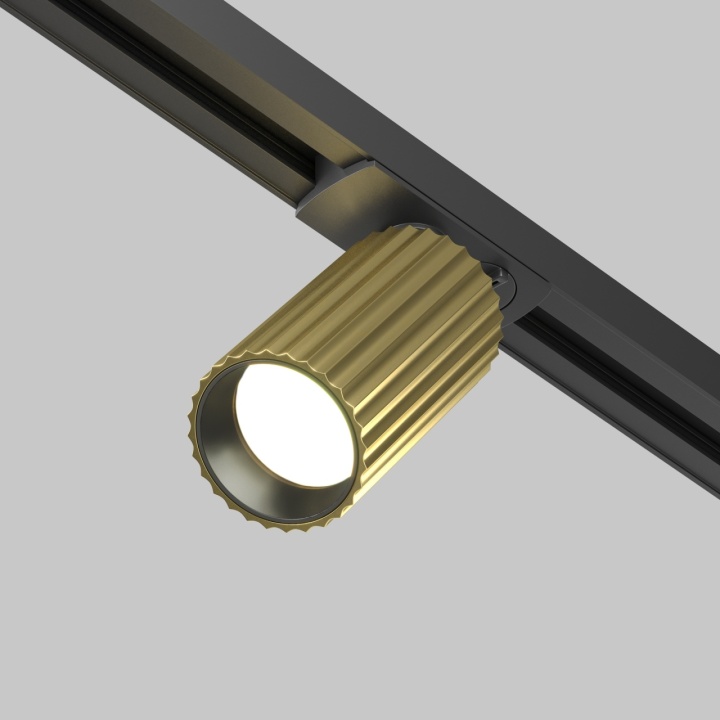 Proiector pentru sina Sine cu proiectoare Unity - 10 cm, Brass, GU10 - Img 2