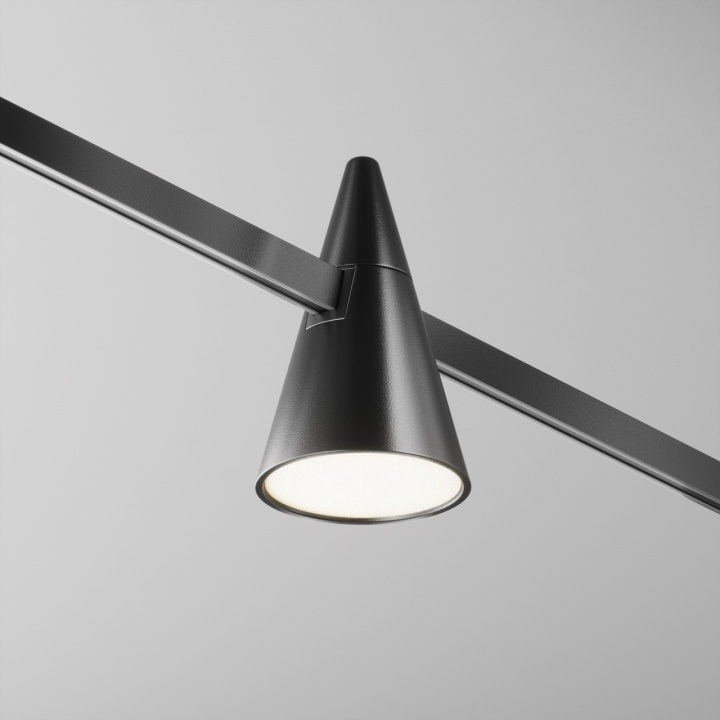 Proiector pentru sina Sistem Flarity - Ø 7 cm, 3000K Negru - Img 3