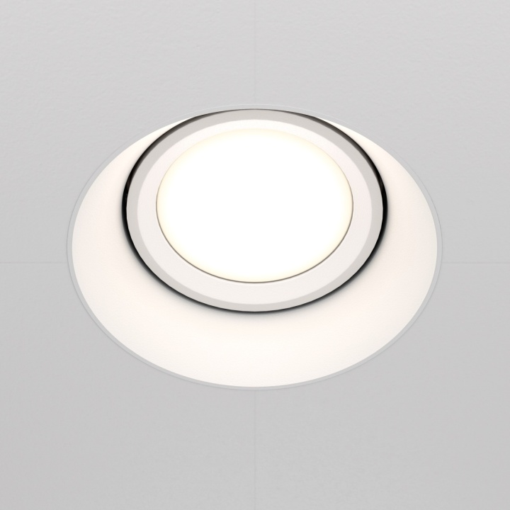 Spot incastrat Dot - L 11.8 x l 9 cm, Alb, GU10 - Img 3