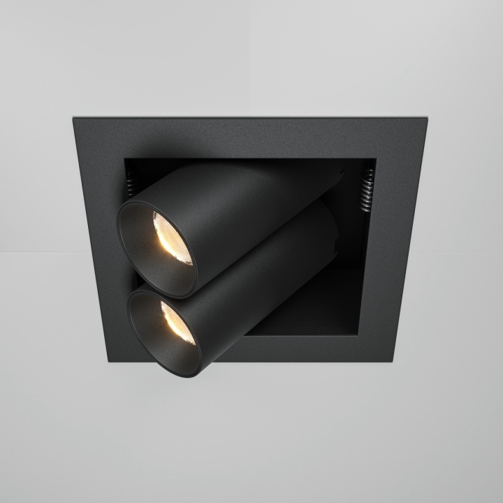 Spot incastrat Magnum - L 11.2 x l 11.2 cm, 3000K, Negru - Img 2