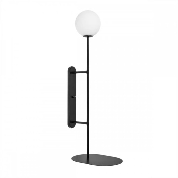 Aplică de perete TABLO black with a shelf, negru