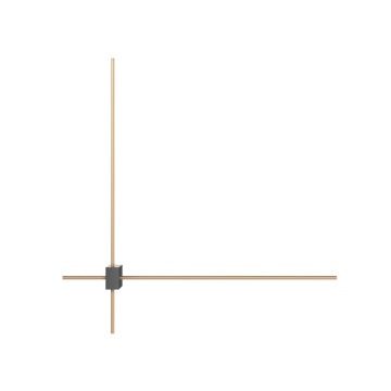 Aplică Pars H 64.5 cm 3000K - Negru
