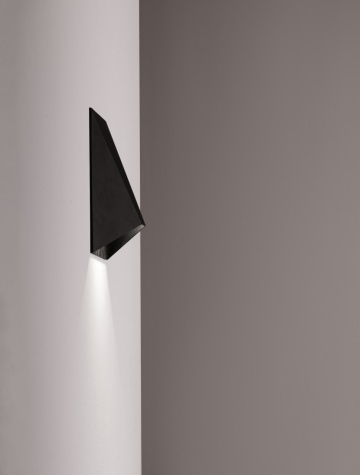 Aplica perete decorativa Bazz Negru 16 x 5 x 16 cm