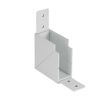 Colt vertical sistem șină Beta - Alb
