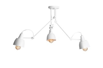 Corp de iluminat suspendat Aida 80 cm 3xE27 - Alb