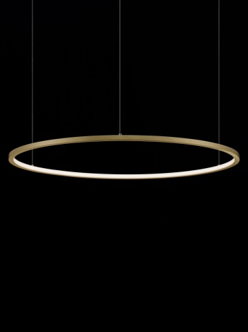 Corp de iluminat suspendat Tarquin Auriu Ø80 x H 200 cm