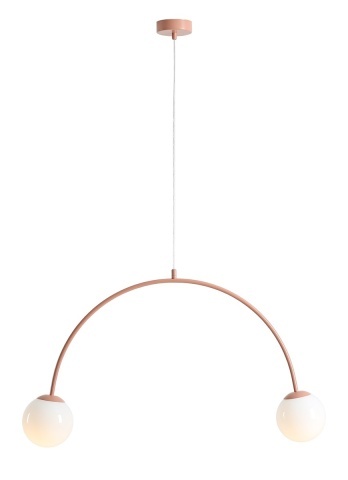 Corp de iluminat suspendat Una 84 cm 2xE14 - Coral