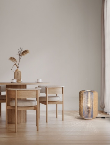 Lampa de masa Abby Natural Ø33 x H 50 cm