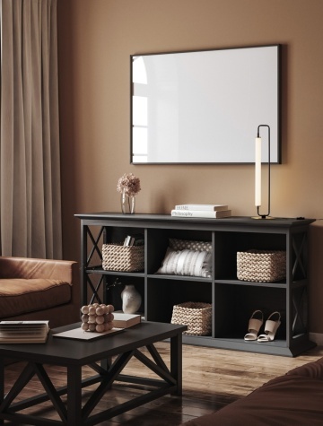 Lampa de masa Wetro Negru / Auriu Ø18 x H 68 cm