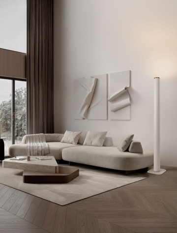 Lampadar Orin_S Alb Ø12 x H 180 cm