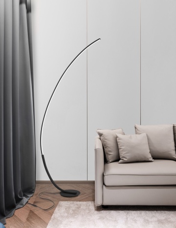 Lampadar Premium Negru 25 x 94 x 172 cm