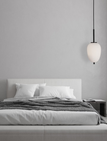 Pendul Lato Opal / Negru Ø15,8 x H 120 cm