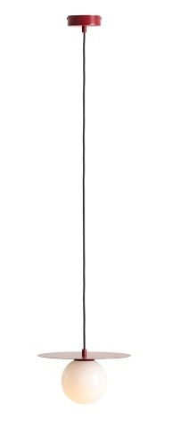 Pendul Loop 28 cm 1xE14 - Roșu vin
