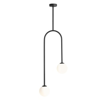 Pendul Nave 37 cm 2xE14 - Negru