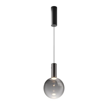Pendul Nebula Ø 20 cm 3000K - Negru