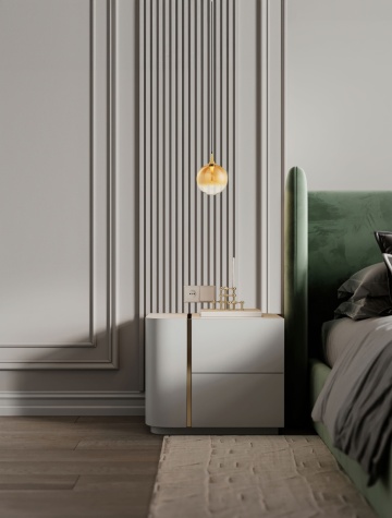 Pendul Orenda Gradient Champagne, / Negru / Auriu Ø16 x H 200 cm