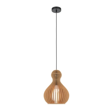 Pendul Roots Ø 30 cm E27 - Negru
