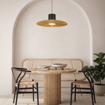 Pendul Trento 1ΧΕ27 - Negru mat, Natural