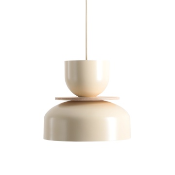 Pendul Uto 30 cm 1xE27 - Crem, lemn deschis