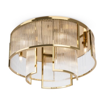 Plafonieră Frame Ø 65 cm E14 - Auriu