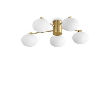 Plafoniera Hermes Auriu - 60 cm