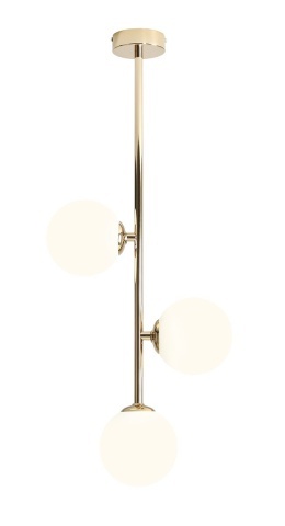 Plafoniera Libra 3 Auriu 34 cm 3xE14