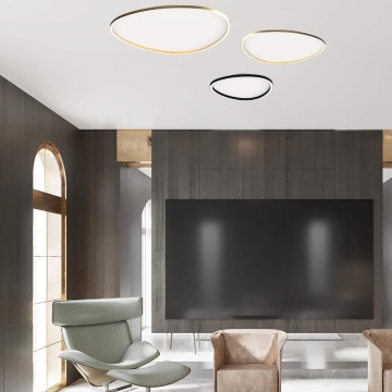 Plafonieră Onda Disk LED 3000K - Gold Matt